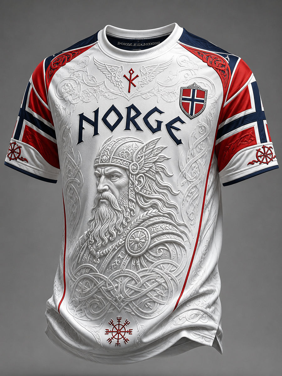 Retro norsk vikingkriger keltisk uformell t-skjorte