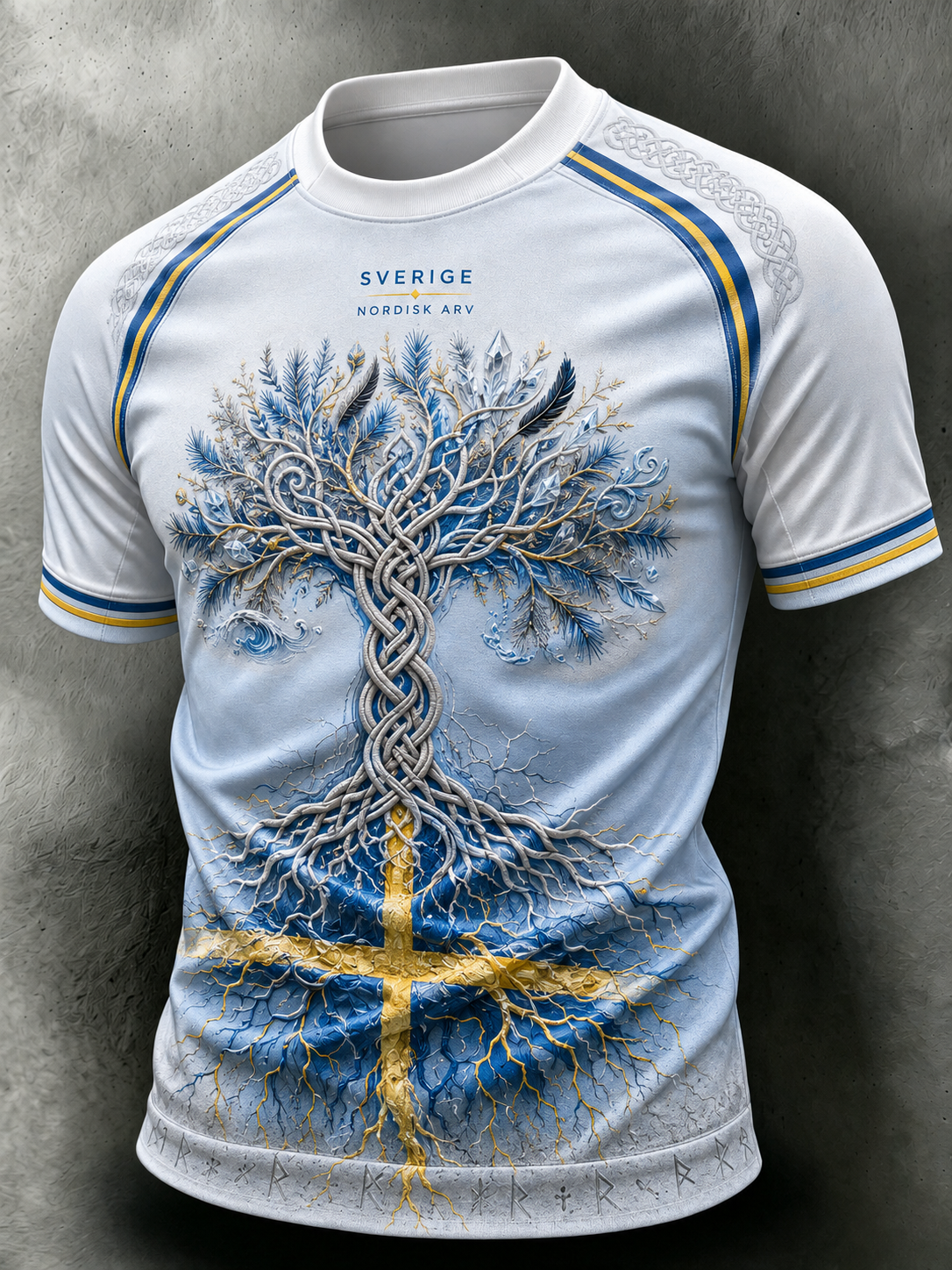 Herrens svenska vikingar Kort ärm T-shirt