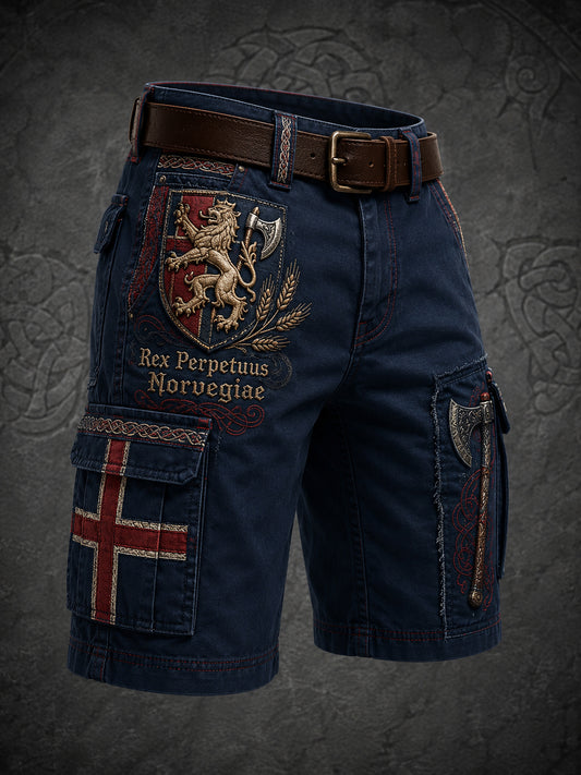 Herrer St. Olavs dag-hyllest kunsttrykk shorts