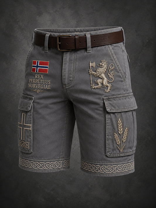 Herrer St. Olavs dag-hyllest kunsttrykk shorts