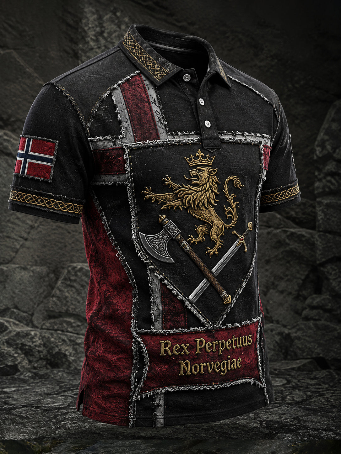 Herrepolo med minne-trykk for St. Olavs dag