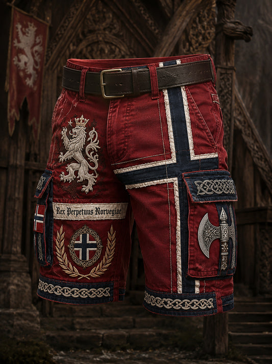 Herrer St. Olavs dag-hyllest kunsttrykk shorts