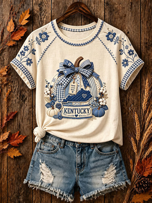Kvinnor i Kentucky fall Pumpa T-shirts