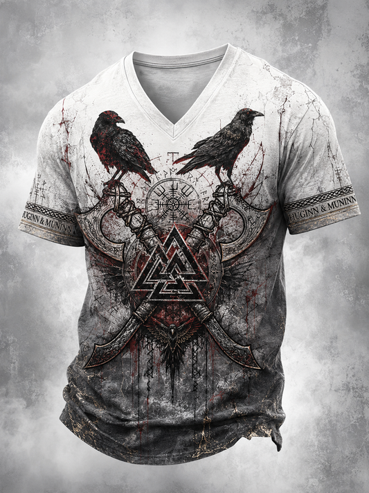 Mäns vikinga T-shirt