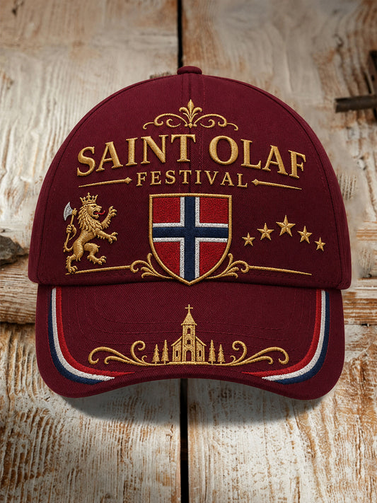 Unisex norsk Olavsfeber-fest kulturelle elementer kunsttrykk uformell lue
