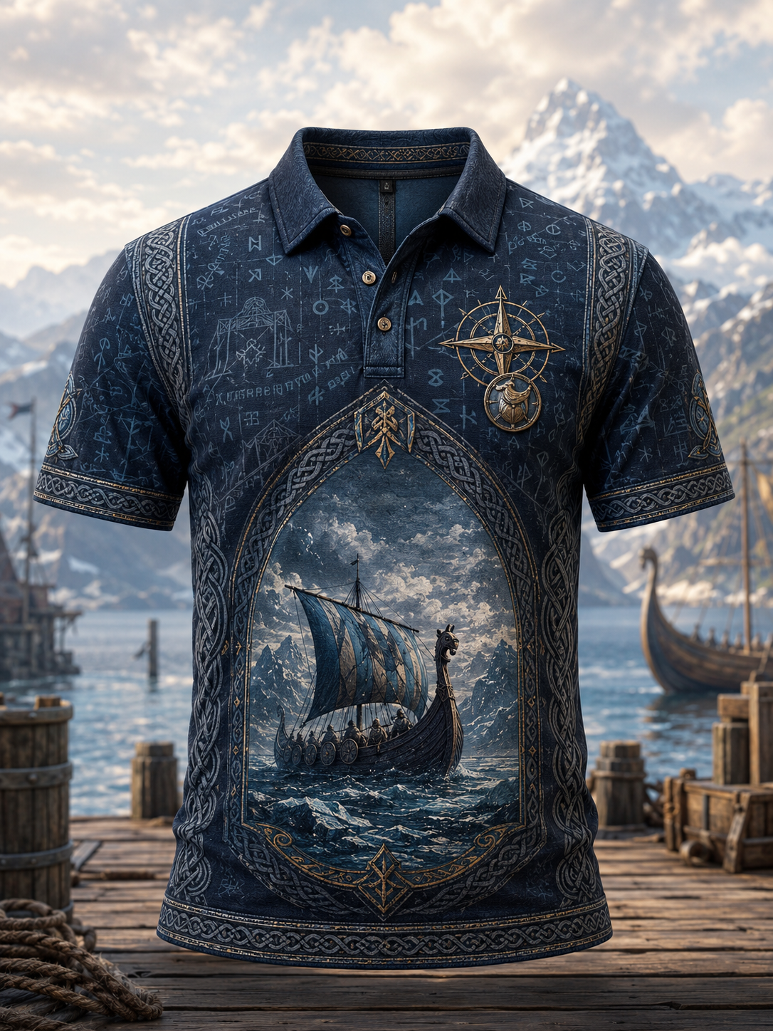 Herrens Viking Kort ärm skjjorta