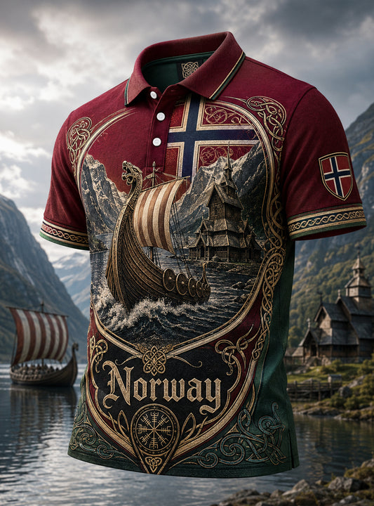 Mennesk viking kulturelement kunst Skriv ut Polo skjørte