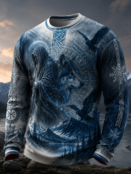 Mäns finska vikinganda och kulturella element Konst Skriv ut T-shirt