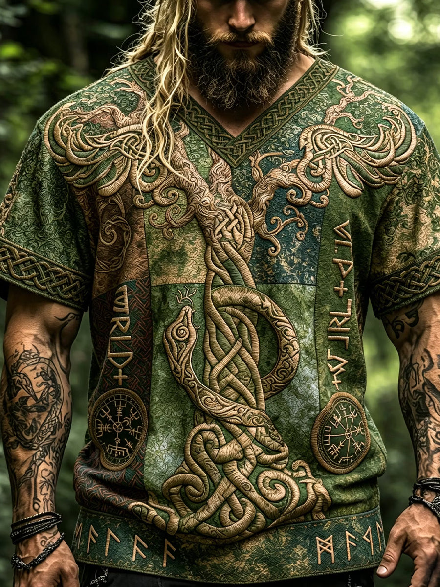 Retro vikingatavla Ledsam topptröja