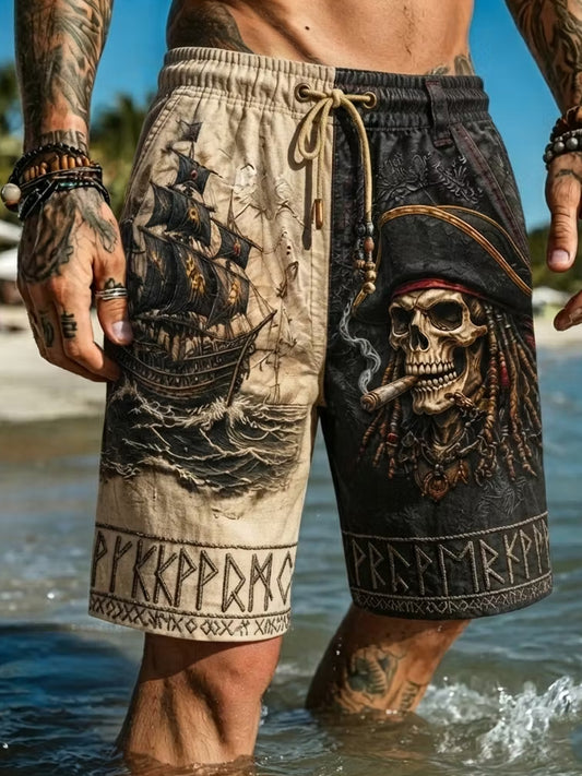 Retro vikingatavla, avslappnade shorts