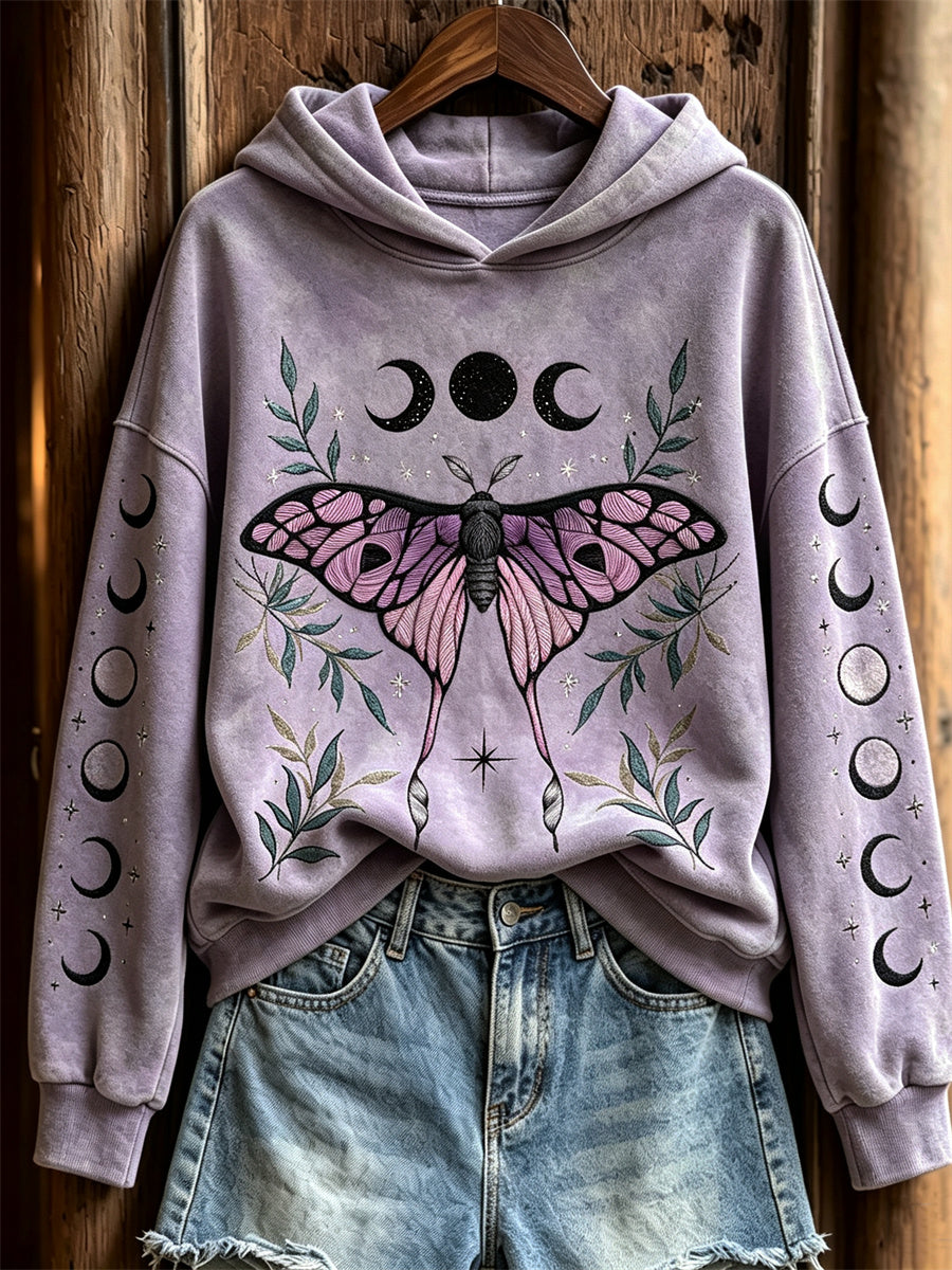 Kvinnors mystiska Luna Moth & Läver mån fase Print