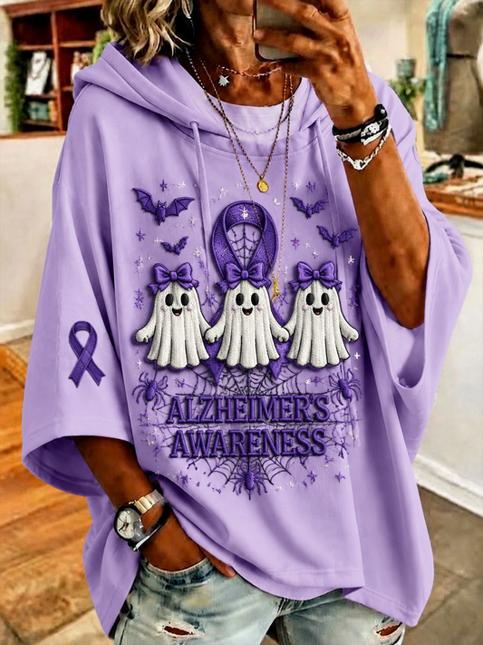 Kvinnors Alzheimers medvetenhet Hoodie.