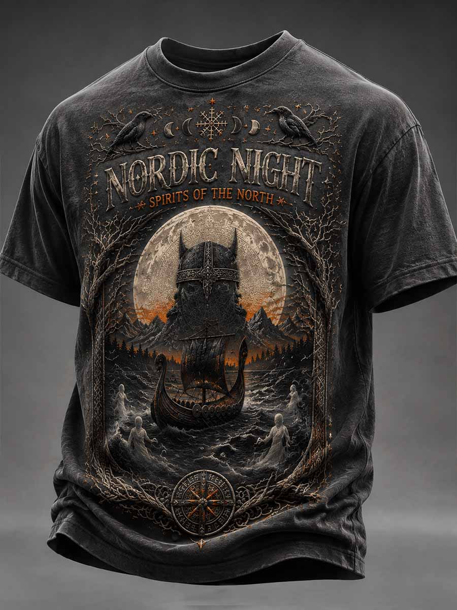 For menns halloween-mønster Skriv ut T-shirt