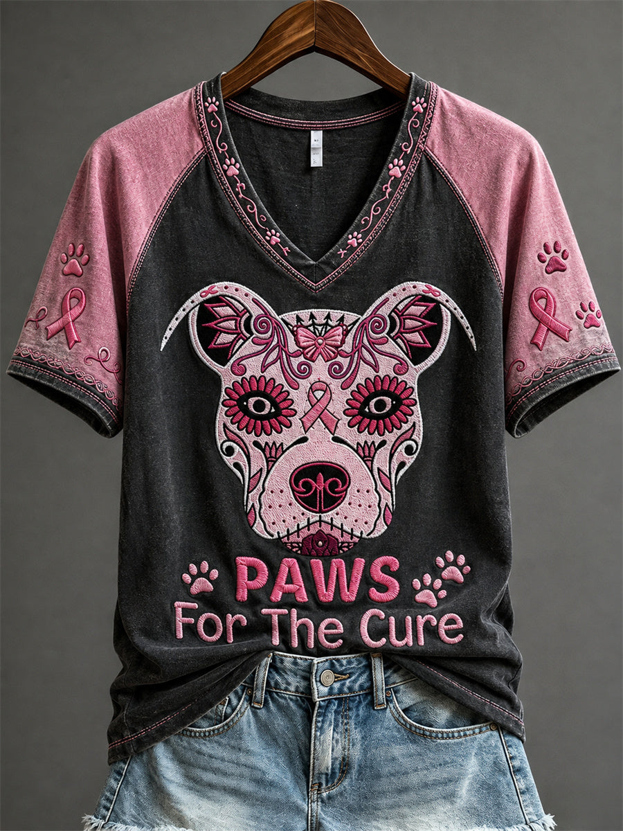 Dampåsar för den Cure Pit Bull Pink Sugar Skull Skriv ut kortärmad t-shirt