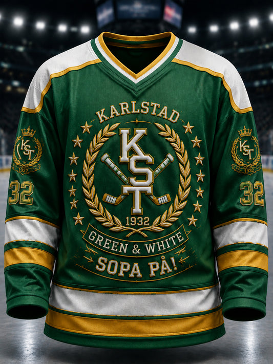 Grönt & Vitt 10X Mästerskapsishockeytröja