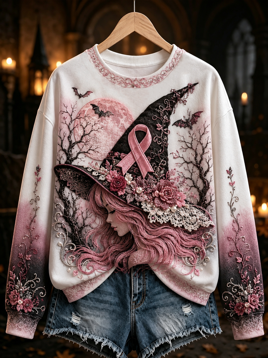 Kvinnor i oktober bär vi rosa Regular Sweatshirt