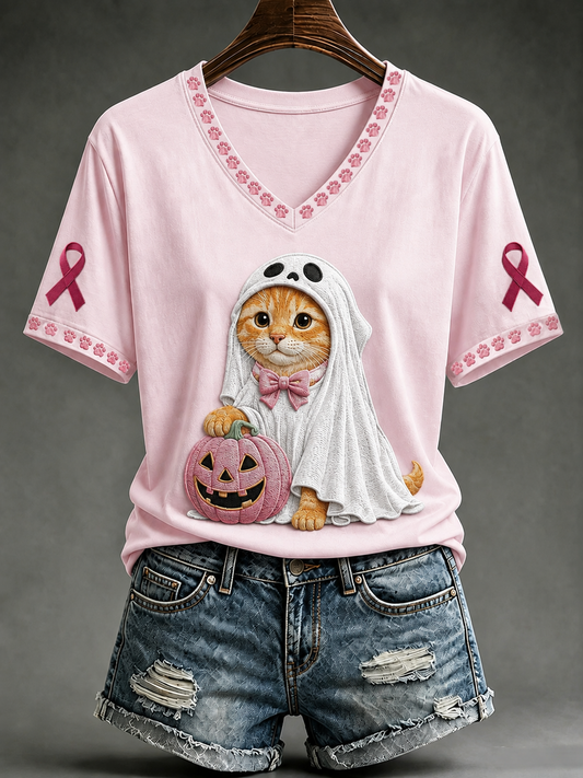 Kvinnors Bröstcancer kortärmad T-shirt