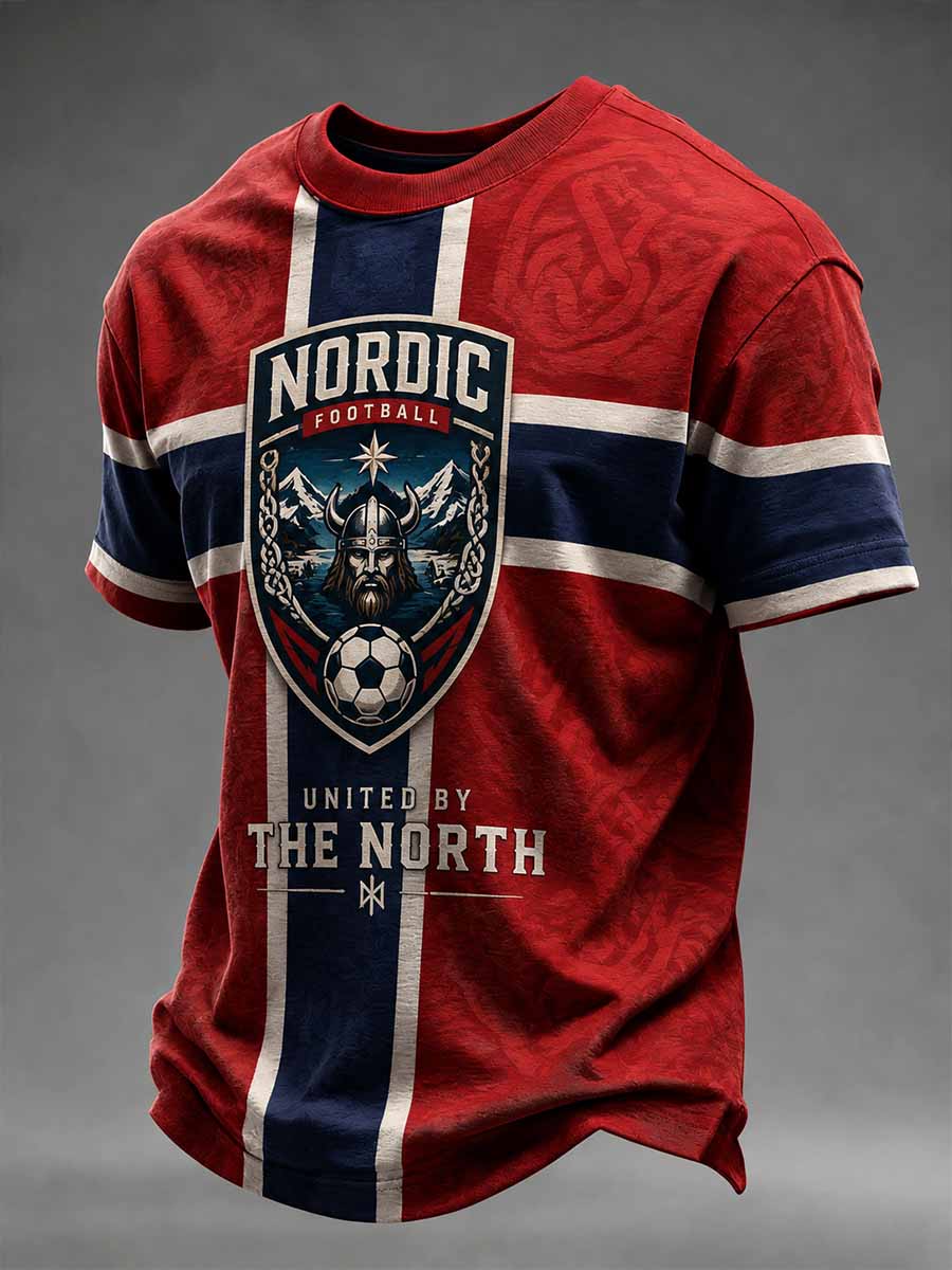 Herrer Norge Fotball Minnet-skjorte med trykk