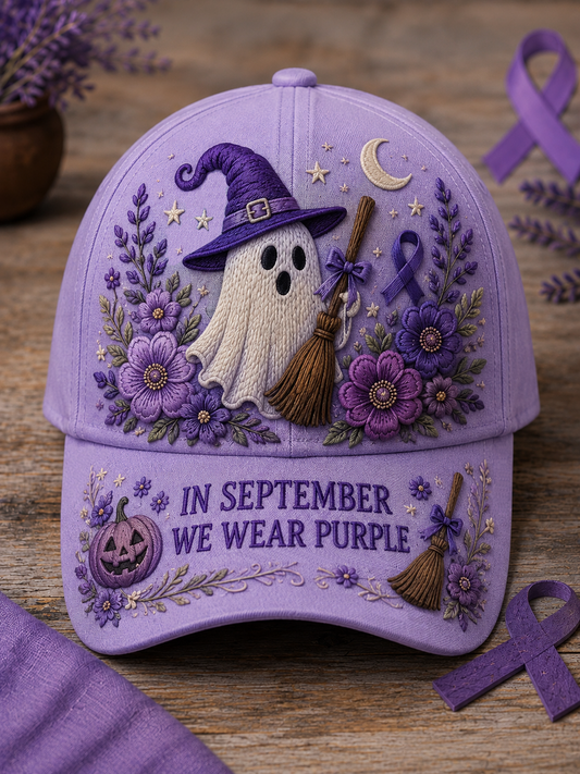 Unisex I september bär vi lila hatt