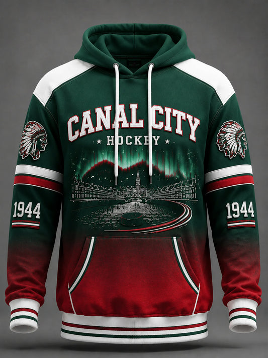 Vintage Göteborg Hockey Gradient-hoodie