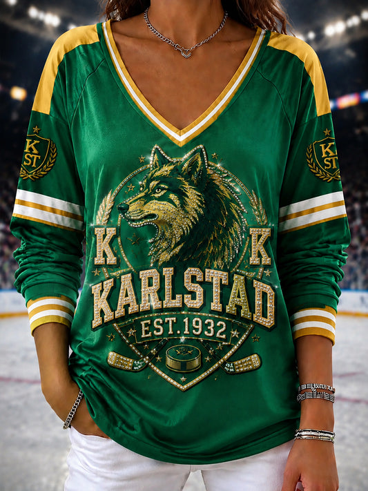 Sopa På Karlstad Hockey Fan V-Necks T-Shirts