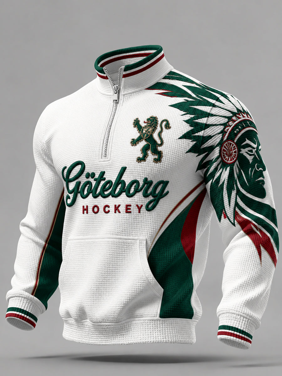 Vintage Göteborg Hockey Sweatshirt med dragkedja