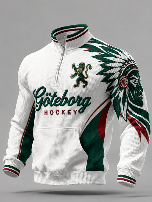 Vintage Göteborg Hockey Sweatshirt med dragkedja