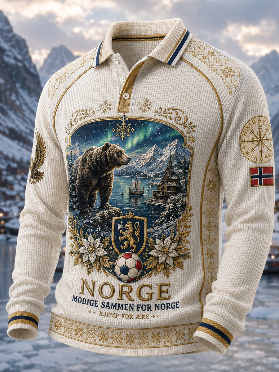 Menns fotballtrøye med lange ermer på norsk