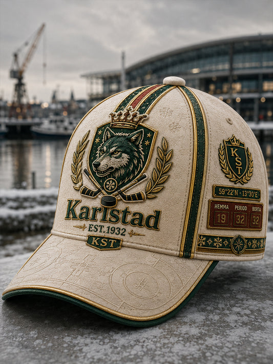 Unisex Grönvitt Hockeyarv Vintage Hat