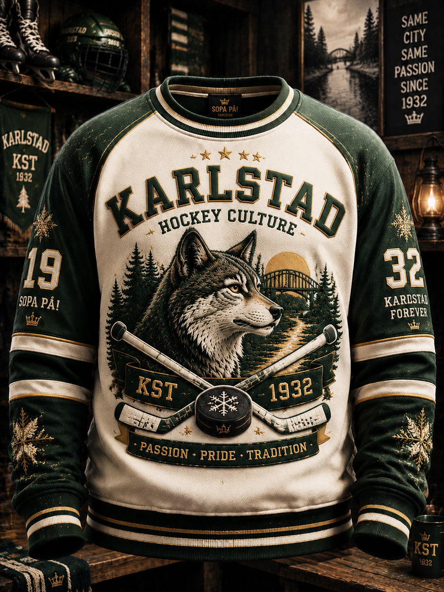 Grönvitt Forever Karlstad Hockey Sweatshirt