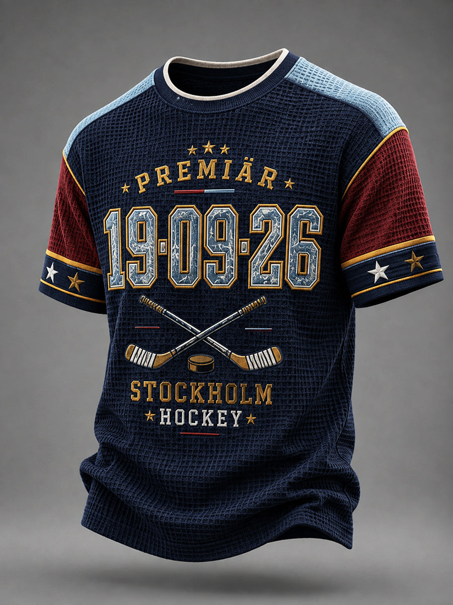 Premiärkvällen Stockholm Hockey Våffelvävd T-shirt