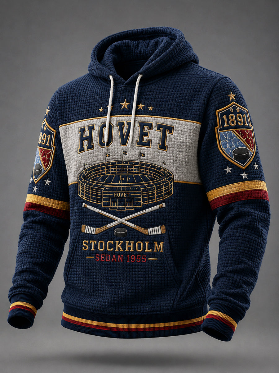 Blå & Guld Innebandy Hoodie