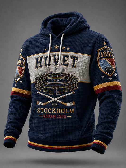 Blå & Guld Innebandy Hoodie
