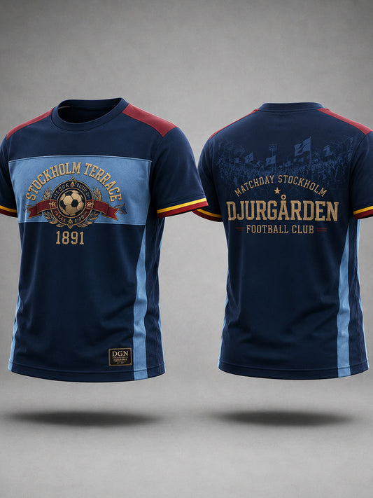 Stockholm Blå & Röd T-shirt