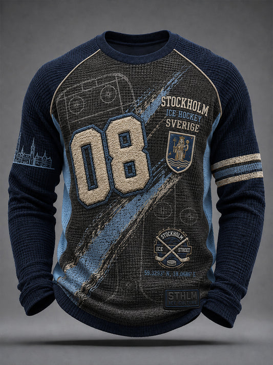 Herrarnas Stockholms Ishockey 1891 Våffeltröja med lång ärm