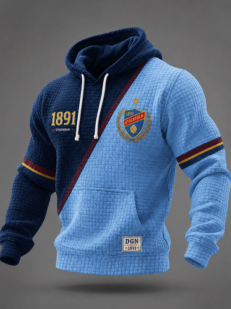 Kunglig Blå Stockholm Match Hoodie
