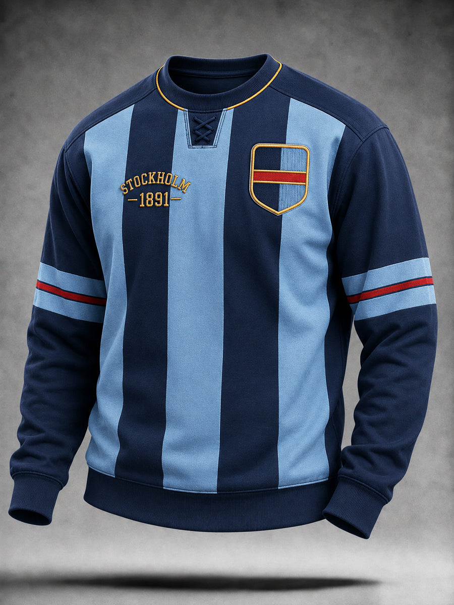 Retro Djurgården fotbollsrutig tröja
