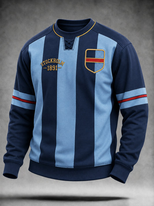 Retro Djurgården fotbollsrutig tröja