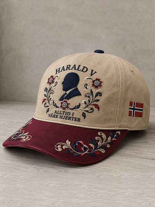 Unisex Norge KONG HARALD V Printet Lue