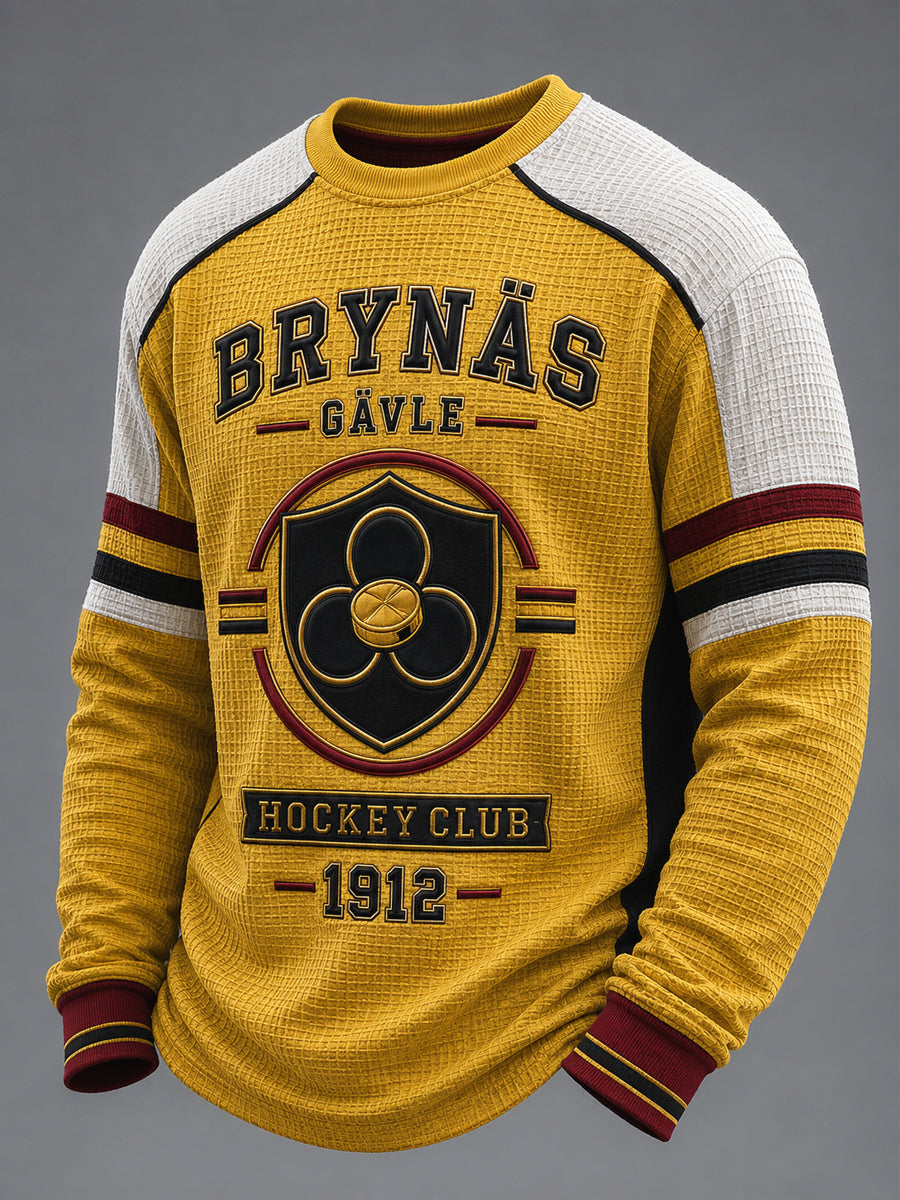 Brynäs Guld Svart Klöver Hockeyfan Tröja