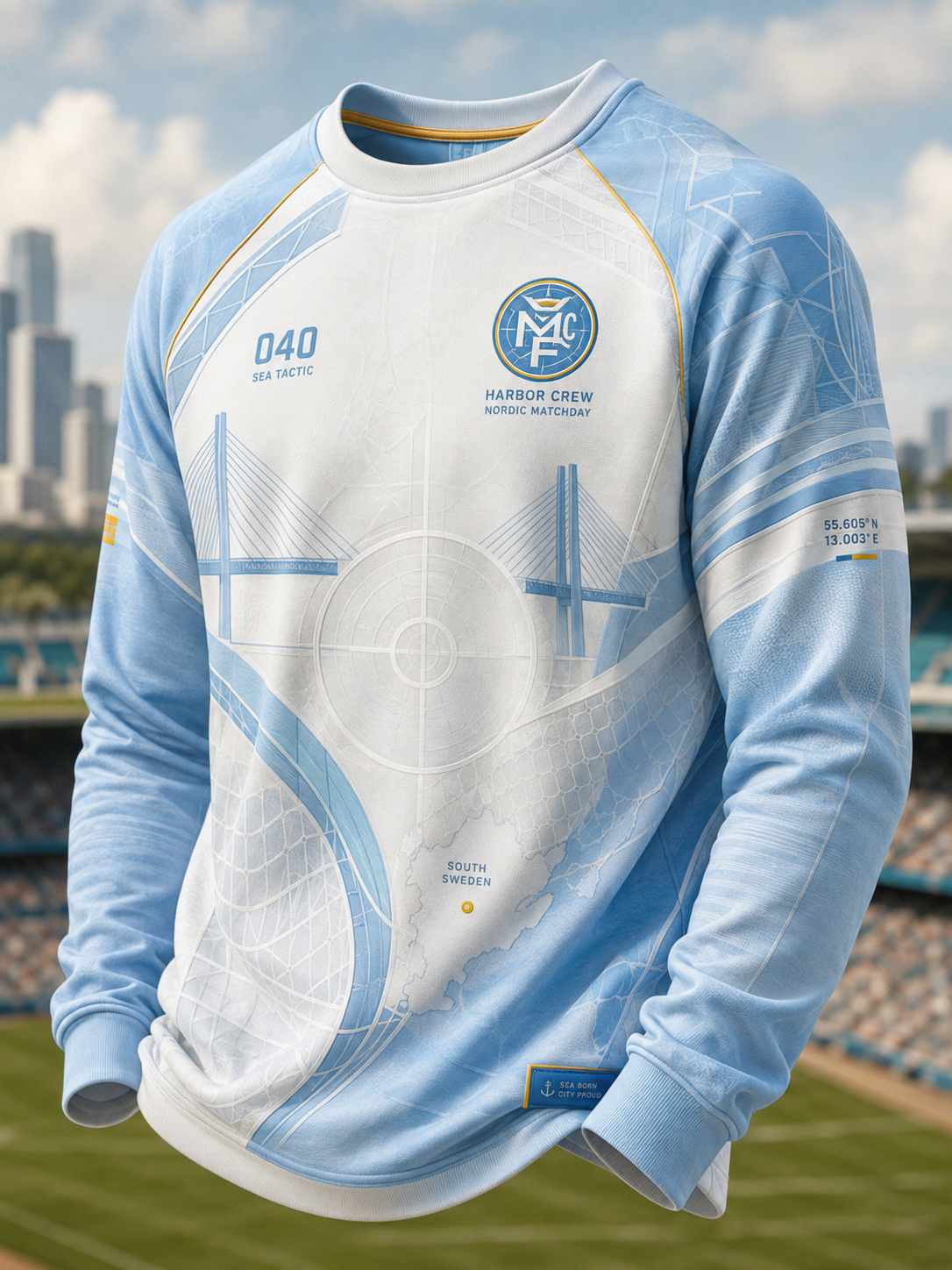 Herr Malmö FF-linne med långa ärmarna