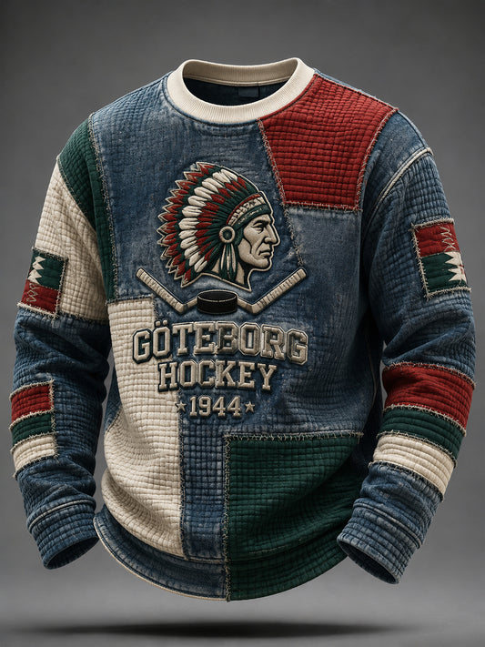 Herrn 1944 Göteborg Classic Hockey-Våffle T-shirt
