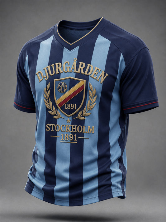 Herrtröja i Djurgårdens blåa historiska färg 1891 – fotbollströja
