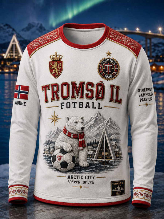 Grafisk sweatshirt for herre fra Fotballklubben Nordligst