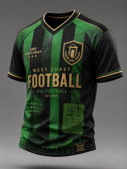 Mäns svensk fotboll GAIS Fans Älskare V-hals T-shirt