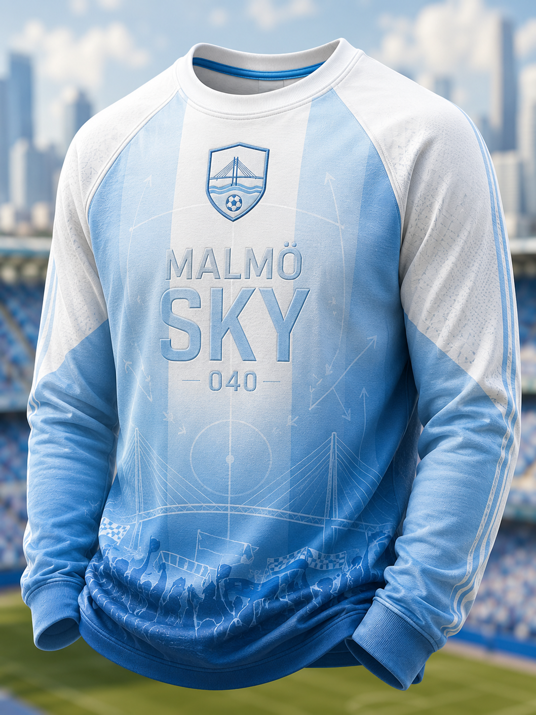 Herr Malmö FF-linne med långa ärmarna