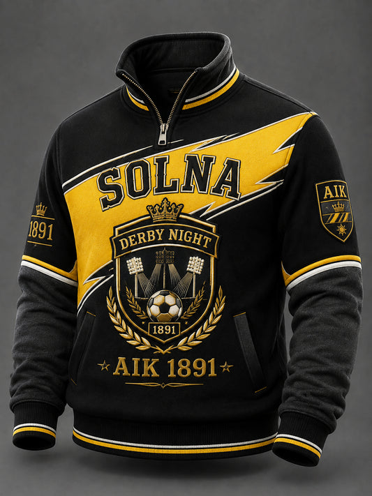 Herrtröja i AIK Solnas traditionella stil från 1891