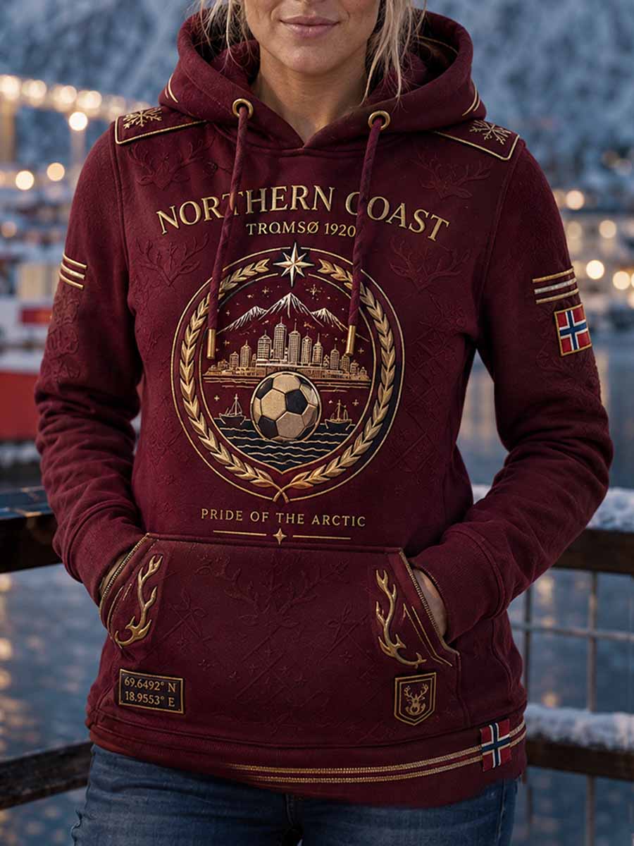 Damefotballtrøye fra Tromsø med trykk