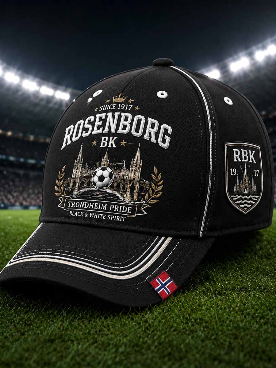 Unisex vintage RBK fotballagsmønster trykt lue