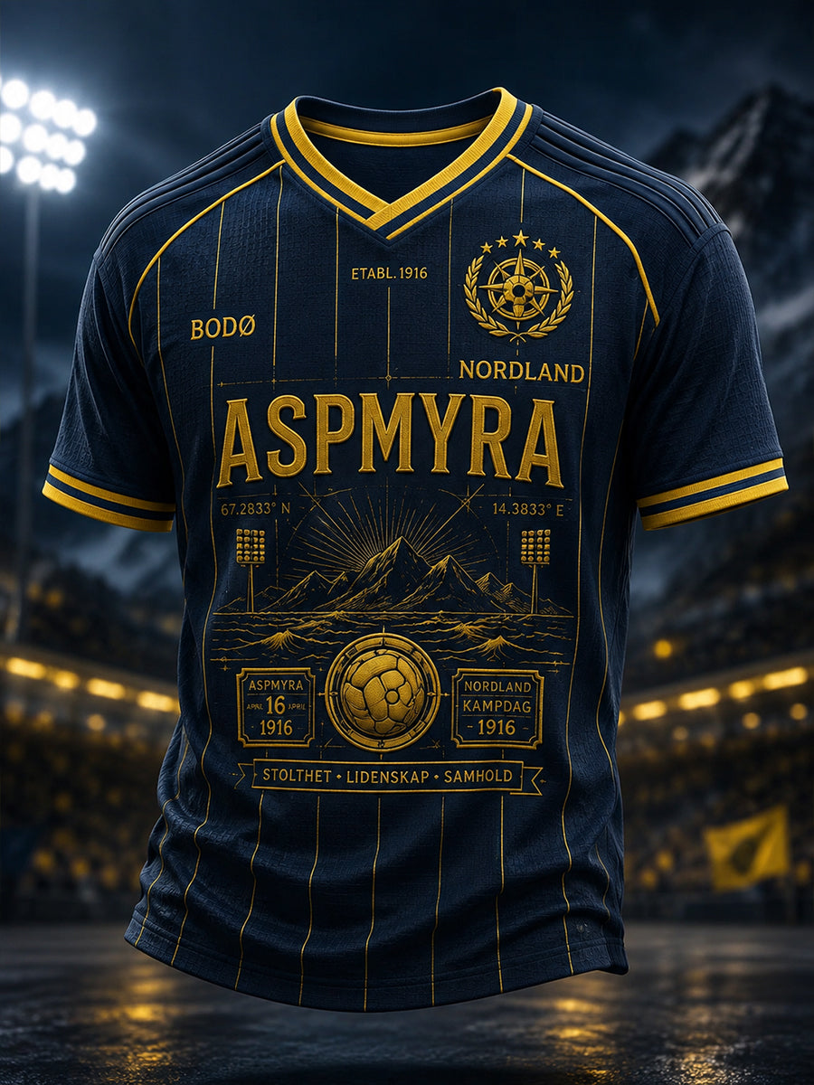 Menns Norsk Fotball Bodø/Glimt Fans Elskere V-utfelling T-skjorte